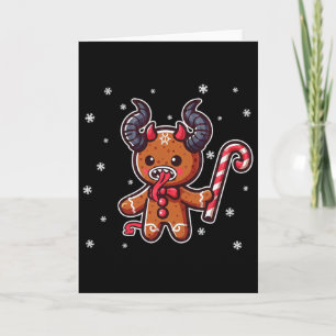 Cartão Natal Krampus Gingerbird Man Christmas Pajama