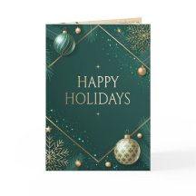 Natal Luxuoso Verde e Dourado