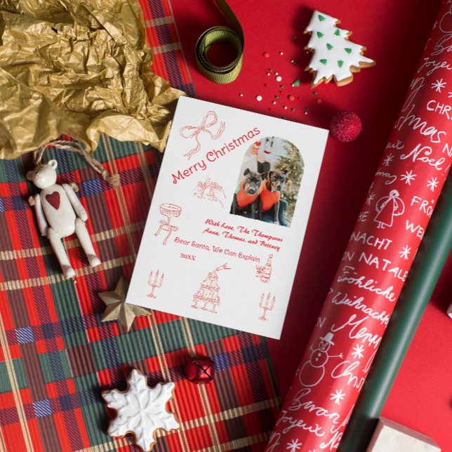 Cartão Natal manuscrito (Criador carregado)