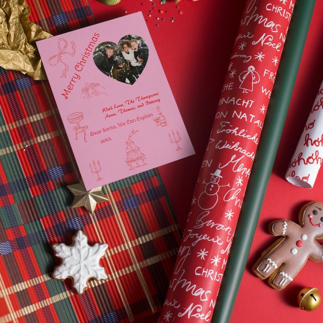 Cartão Natal manuscrito (Criador carregado)