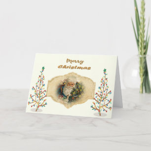 Cartão Natal militar para o marido Design vitoriano