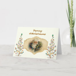 Cartão Natal militar para o marido Design vitoriano