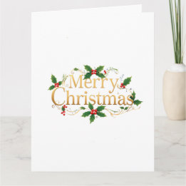 Cartão Natal Minimalista Feliz