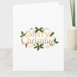 Cartão Natal Minimalista Feliz