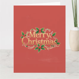 Cartão Natal Minimalista Feliz