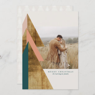 Cartão Natal Mínimo Rustic Natal Foto Natal