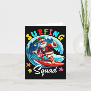 Cartão Natal na Praça do Surfe em Papais noeis de julho D