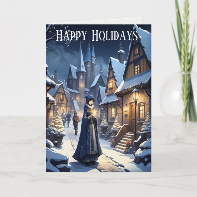 Cartão Natal na vila (Frente)