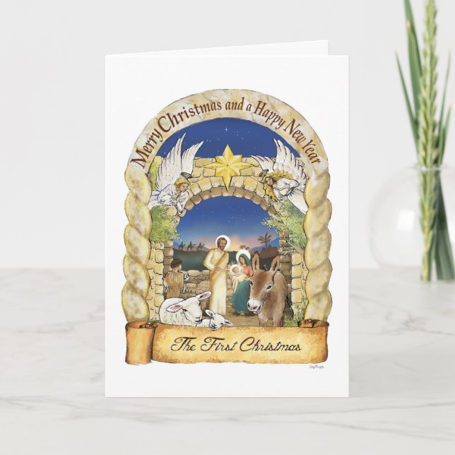 Cartão Natal Natividade, Cartão Artista (Frente)