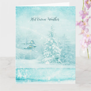 Cartão Natal Neva No Clima Quente Do Cacau