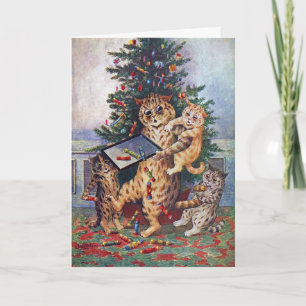 Cartão Natal no Gatinho, Louis Wain