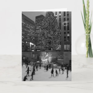 Cartão Natal no Rockefeller NYC