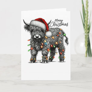 Cartão Natal Ocidental Mooey Vaqueiro Papai Noel