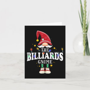 Cartão Natal Os Billiards Gnome X-mas Correspondendo Pjs