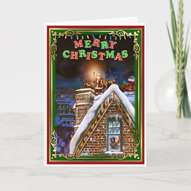 Cartão Natal Papai Noel (Frente)