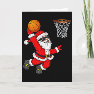 Cartão Natal Papai Noel Dunking A Skett Boys Kids X