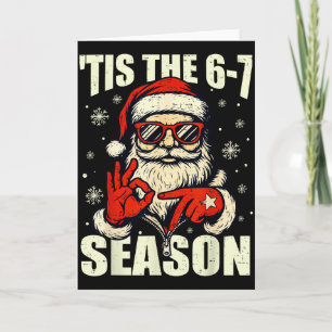 Cartão Natal Papai Noel É a Temporada 67 Meme Número Seis