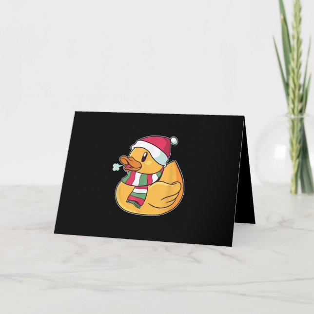 Cartão Natal Pato Dub Fofo (Frente)