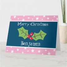 Natal Personalizado Holly & Berries