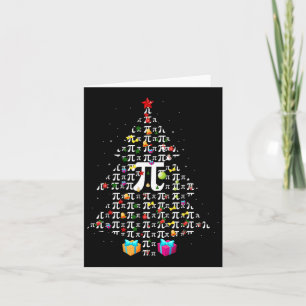 Cartão Natal Pi Engraçado Matemática Pi Dia Natal Tr