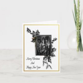 Cartão Natal Preto E Branco