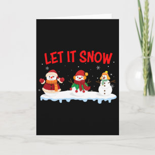 Cartão Natal Que Neve Snowman Winter Xmas Para Homens