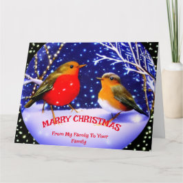 Cartão Natal Red Robin