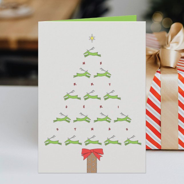 CARTÃO NATAL REINDEER DE VOO (Criador carregado)