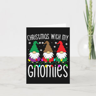 Cartão Natal S Para Gnomos Fofos De Família Gpresente Xma