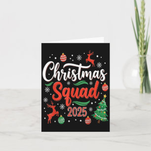 Cartão Natal Squad 2025 Matching Holiday Family Xmas