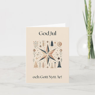 Cartão Natal sueco clássico