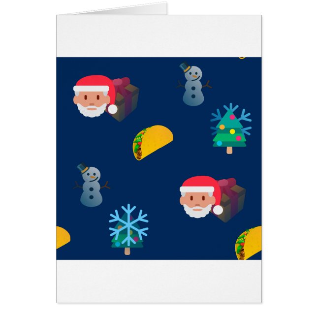 Cartão natal taco emoji (Frente)