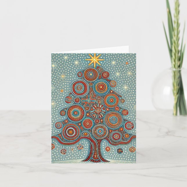 Cartão Natal tradicional australiano (Frente)