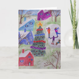 Cartão Natal Village