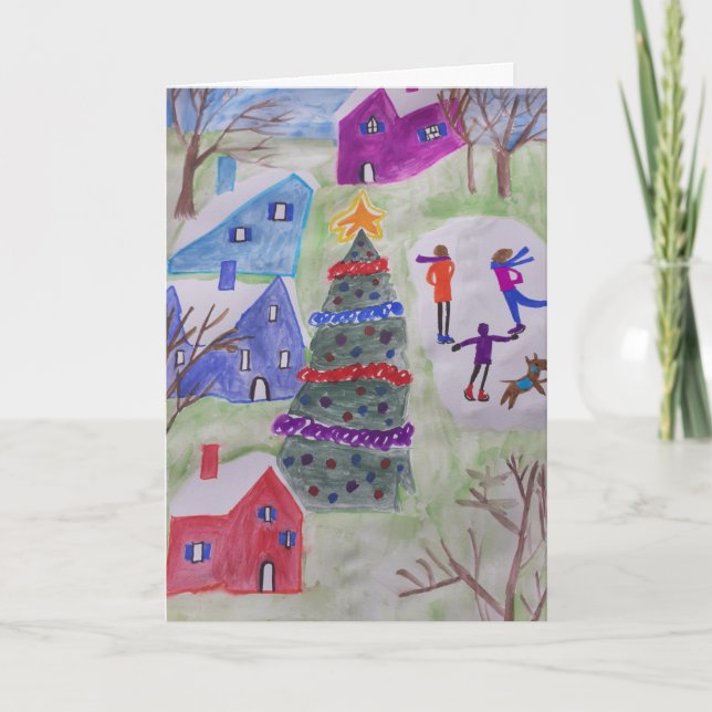 Cartão Natal Village (Frente)