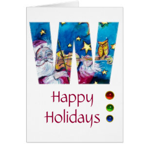 CARTÃO NATAL W CARTA/MONOGRAMA DE PAPAIS NOEIS INSPIRADOS