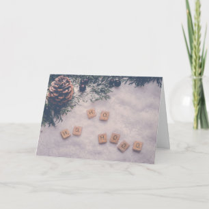 Cartão Natal Xmas Ho Ho Ho Divertimento e Jogos Whimsic