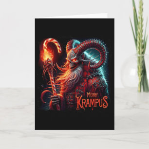 Cartão Natal Xmas Horror Krampus Sombrio Alegre Krampus M