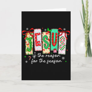 Cartão Natal Xmas Jesus É A Razão Da Temporada 