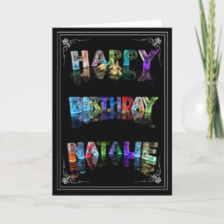 Cartão Natalie -  Name in Lights greeting card (Photo)