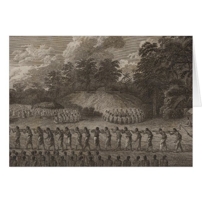 Cartão Natche, Tongataboo, Tonga (Frente Horizontal)