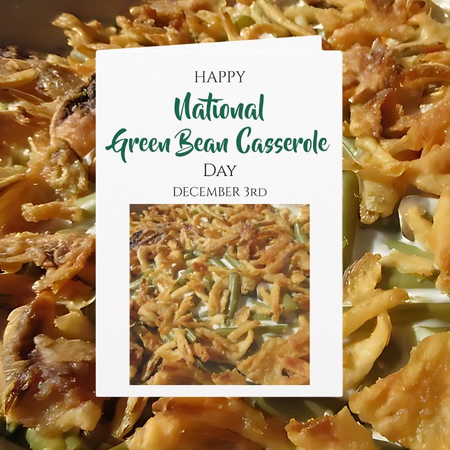Cartão National Green Bean Casserole Day Dec 3rd (Criador carregado)