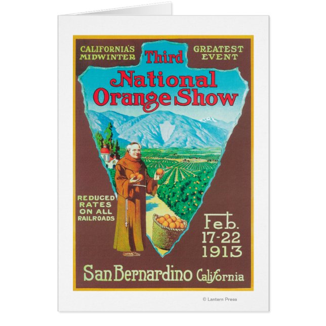 Cartão National Orange ShowPoster #1 (Frente)