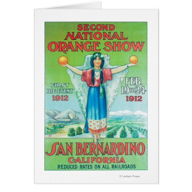 Cartão National Orange ShowPoster #4 (Frente)