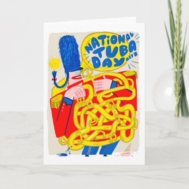 Cartão National Tuba Day May 3rd (Frente)