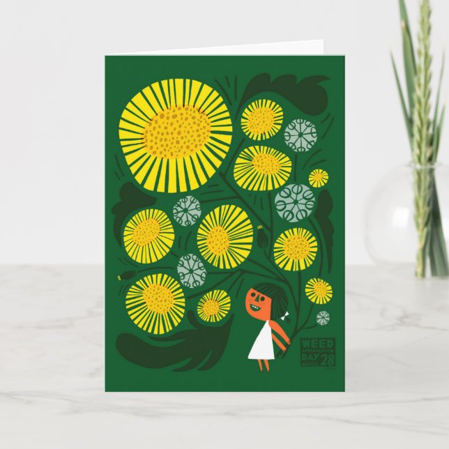 Cartão National Weed Appreciation Day March 28 (Frente)