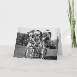 Cartão Native American Boys, 1930s