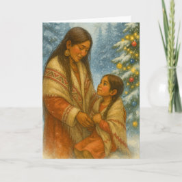 Cartão Native American Christmas Card