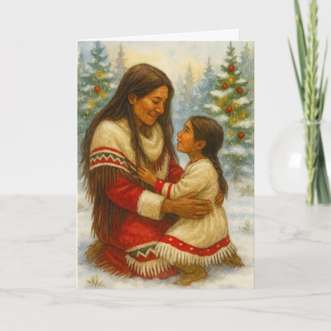 Cartão Native American Christmas Card (Frente)