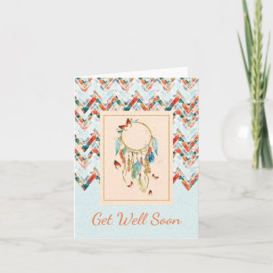 Cartão Native American Dreamcatcher Get Well Soon